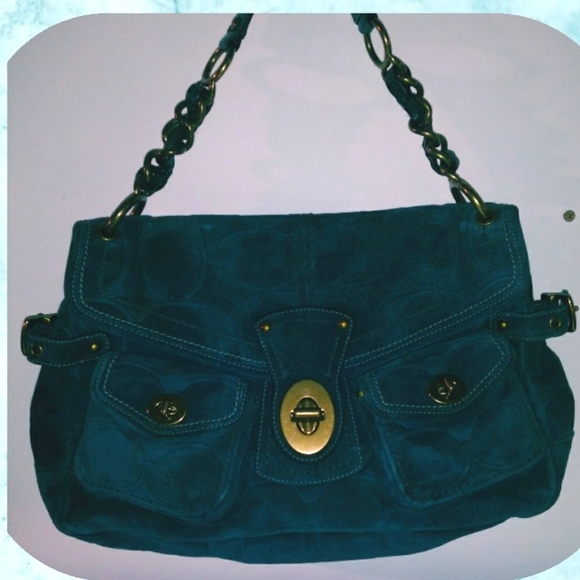 Coach velvet purse